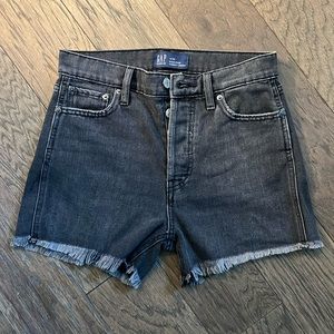 Gap high rise cheeky jean short